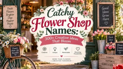 Catchy Flower Shop Names 300+ Creative Ideas That Bloom