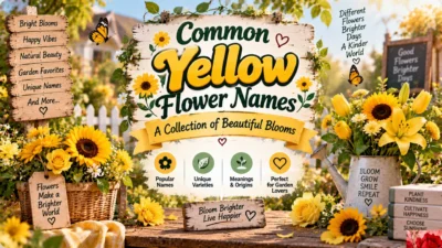 Common Yellow Flower Names A Collection of Beautiful Blooms
