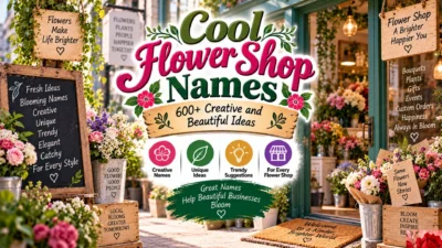 Cool Flower Shop Names 600+ Creative and Beautiful Ideas