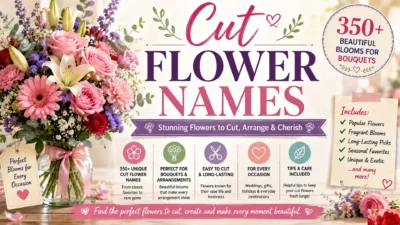 Cut Flower Names 350+ Beautiful Blooms for Bouquets
