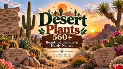 Desert Plants 560+ Beautiful, Unique & Hardy Names