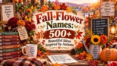 Fall Flower Names 500+ Beautiful Ideas Inspired by Autumn