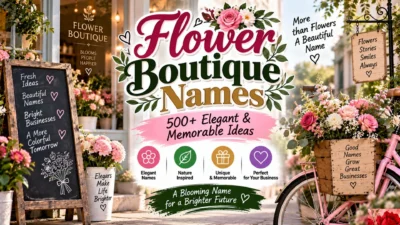 Flower Boutique Names 500+ Elegant & Memorable Ideas