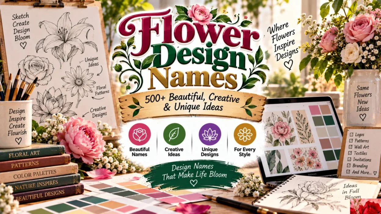 Flower Design Names 500+ Beautiful, Creative & Unique Ideas
