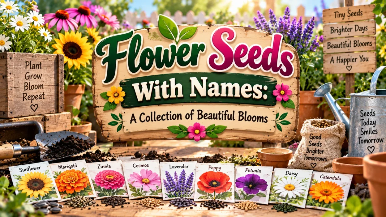 Flower Seeds With Names A Collection of Beautiful Blooms