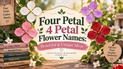 Four Petal 4 Petal Flower Names Beautiful & Unique Ideas