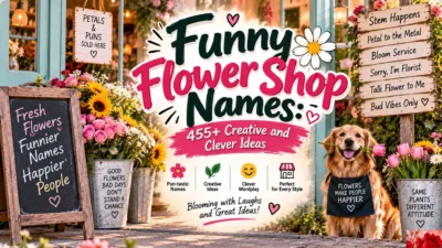 Funny Flower Shop Names 455+ Creative and Clever Ideas