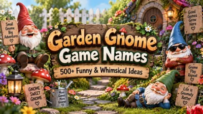 Garden Gnome Game Names 500+ Funny & Whimsical Ideas