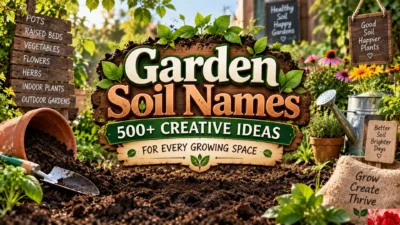 Garden Soil Names 500+ Creative Ideas for Every Growing SpaceGarden Soil Names 500+ Creative Ideas for Every Growing Space