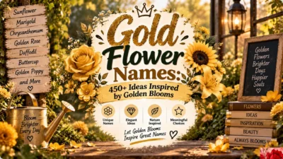 Gold Flower Names: 450+ Ideas Inspired by Golden Blooms