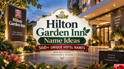 Hilton Garden Inn Name Ideas 560+ Unique Hotel Names