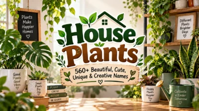 House Plants: 560+ Beautiful, Cute, Unique & Creative Names