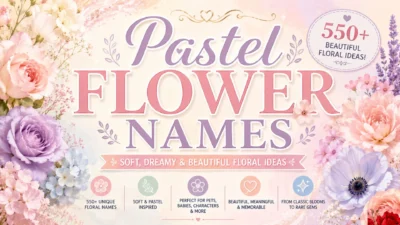 Pastel Flower Names: 550+ Soft, Dreamy & Beautiful Floral Ideas