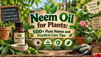 Neem Oil for Plants 500+ Plant Names and Practical Care Tips