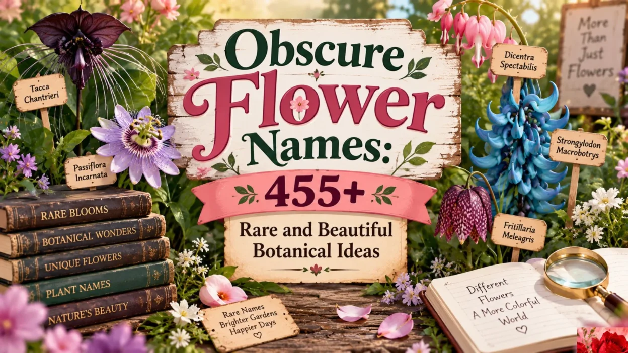 Obscure Flower Names 455+ Rare and Beautiful Botanical Ideas