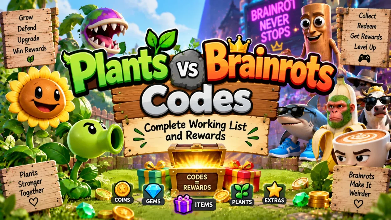 Plants vs Brainrots Codes Complete Working List and Rewards
