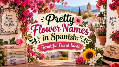 Pretty Flower Names in Spanish: Beautiful Floral Ideas