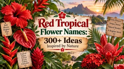 Red Tropical Flower Names 300+ Ideas Inspired by Nature