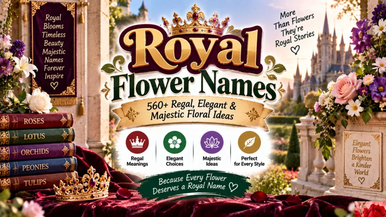 Royal Flower Names 560+ Regal, Elegant & Majestic Floral Ideas