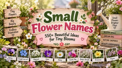 Small Flower Names 550+ Beautiful Ideas for Tiny Blooms
