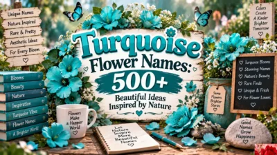 Turquoise Flower Names 500+ Beautiful Ideas Inspired by Nature
