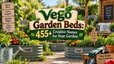 Vego Garden Beds 455+ Creative Names for Your Garden